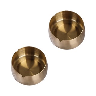 All Nine 簡易不鏽鋼菸灰缸 S, 金色, 2個