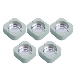 All Nine 柔和色彩方形菸灰缸, 綠色, 5個