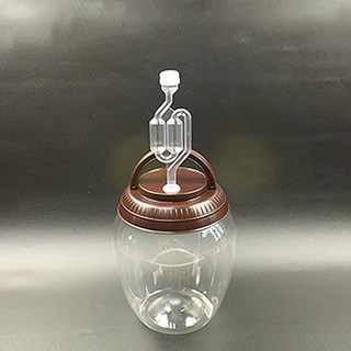 快樂農夫 S型氣閥 + PET水果酒瓶 4.5L套裝, 1套