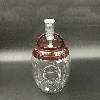 快樂農夫 3件式單向排氣阀 + PET水果釀酒瓶 4.5L 套組, 1套