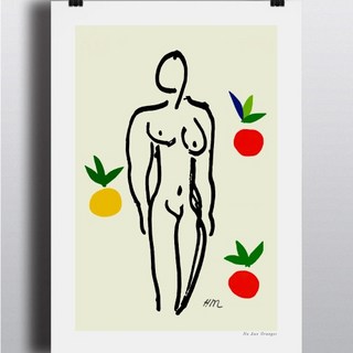 藝術人像海報無框掛畫 A3