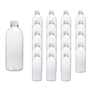 首爾包裝 牛奶透明PET瓶 橋接蓋 38mm, 白色, 1L