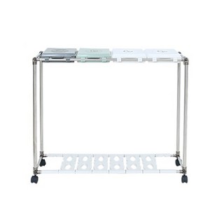 리빙해피 파스텔 분리 수거함 4구, 혼합색상, 1개