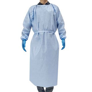 隔離衣 防塵服 10件組, 藍色, 10個