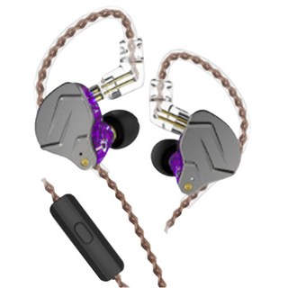 anyclear 一體式耳機 含麥克風, 紫色, KZ-ZSNpro