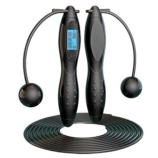 BBEDA 無繩智能磁吸跳繩, 黑色