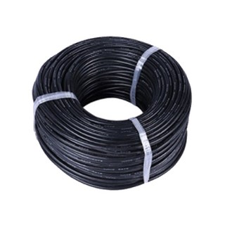 Wooripapa 矽膠電纜線 黑色 1m 6AWG, 1個