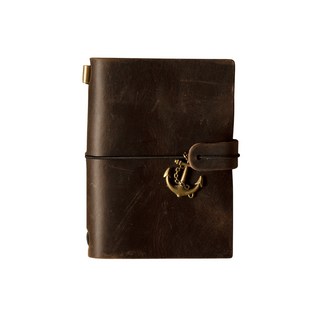 皮革萬年日記本, 深咖啡