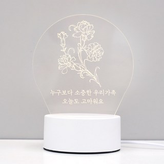 晨香、康乃馨圓潤心情等，比誰都珍貴, 白色