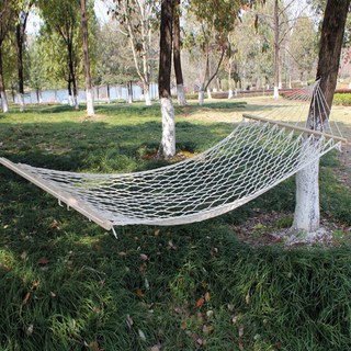 eCHOBELLE 木桿網狀吊床, 白色的