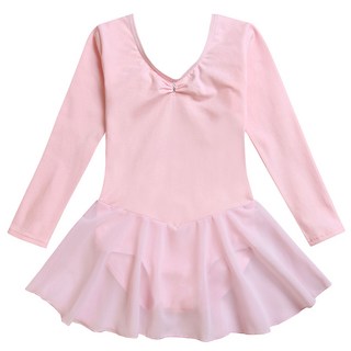 Bebechat 女童雪紡長袖芭蕾舞連身裙