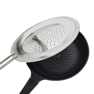 키친아트 후라이팬 타공 스테인레스 커버, 28cm, 1개