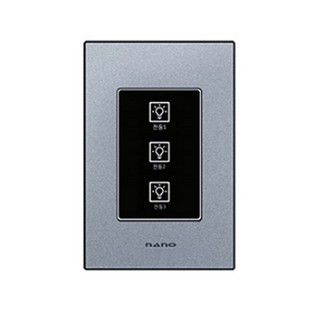Victory Nano Art 觸控珍珠灰遙控3孔開關, 1個