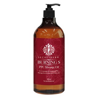 SECRETDERM 燃燒S PPC按摩油, 500ml, 1個
