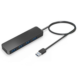 【Coupang直接進口】USB 3.1 Gen1 4口集線器120cm, PEC-H080-P120, 單一顏色