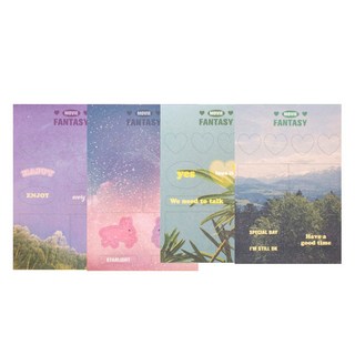 lucalab 電影夢幻貼紙 2款 x 10張 套組, C(星星, 植物), 1套