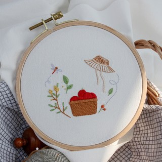 ARTJOY DIY法國刺繡, 1個, 季節籃
