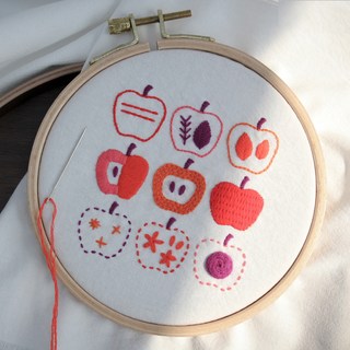 ARTJOY DIY法國刺繡, 1個, 甜蘋果