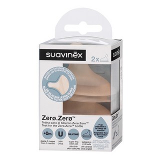 suavinex 蘇維妮 Zero Zero母乳觸感替換奶嘴 2入, L號(6個月以上), 1組