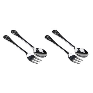 블룸엣홈 베어 유아용 스푼포크세트, 스푼 2p + 포크 2p, 1세트