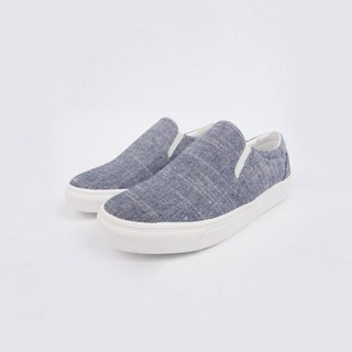 Dia 男款 Dove 牛仔棉質 鬆緊帶 帆布 復古懶人鞋 3cm