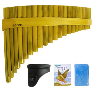 阿多尼斯扇形長笛+皮革盒+樂譜+吹嘴