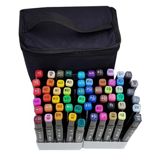 Witch's Living TOUCH麥克筆 40色 + 筆座 + 收納袋 + 隨機出貨勾邊筆2支組, 1套