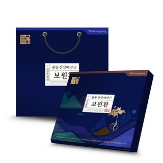 geongangbogam 山蔘丸組 30顆入+提袋, 1個, 30發, 1組