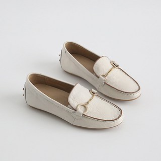 JACK&JILL 女款牛皮金鍊駕車樂福鞋 JC1604