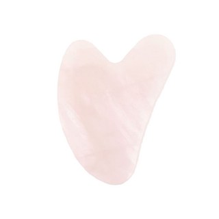 玫瑰石英心形刮痧板, 1個, 混合顏色