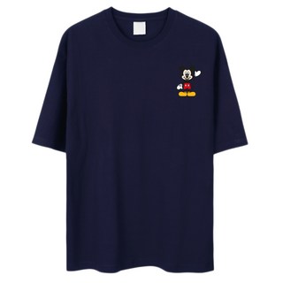 Benhit 迪士尼米奇 Oversize 透氣短袖T恤 DNMKOT2015F, 深海軍藍