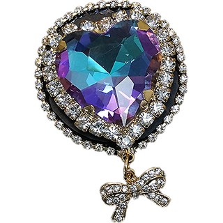 絲綢之路 愛心水滴手機氣囊支架, 紫色, 1個