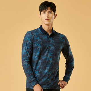 Lifelog 男款華麗衣身印花高級翻領T恤 MSTSL973