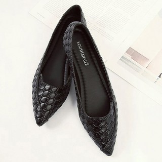 Paperments 編織格紋淺口女款平底鞋 00260