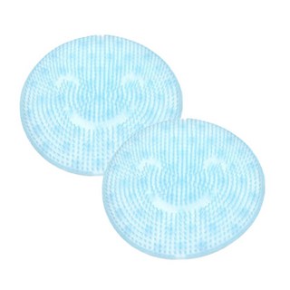 Baiduru 矽膠足部泡沫清潔刷 藍色, 2個