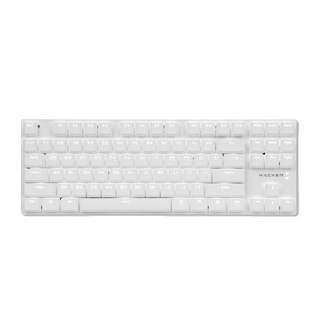 앱코 슬림 축교환 무빙LED 텐키리스 기계식 유선 텐키리스 키보드, 화이트, K640T SLIM, 적축