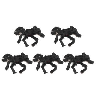 蜘蛛模型派對用品 中 N, 黑色, 5個