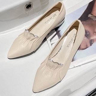 女性荷葉邊水鑽平底鞋 TS-0901