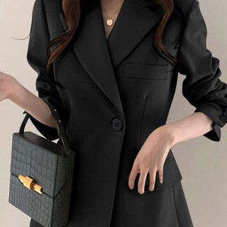 ViVEMO 單釦時尚春秋西裝外套 00541