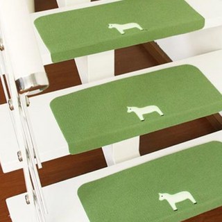 Itemtrade 아템트 미끄럼방지 계단매트 2p, 34 포니(과일 녹색), 2개