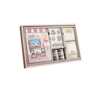 꾸꾸까까 POP 캐릭터 다이어리 올인원 패키지, 티타임, 1세트