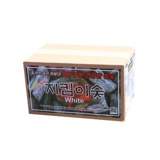 피터팬의 캠핑 9번 구운 지킴이 숯 화이트, 1개, 2kg, 2ml