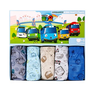 CL STORY 男孩童小巴士TAYO純棉三角內褲5入組