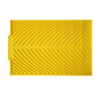 비에스업 주방 설거지 배수매트 소형, 04 노란색, 1개