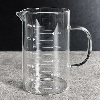 mir 耐熱玻璃手柄燒杯量杯 2入, 單一顏色, 500ml