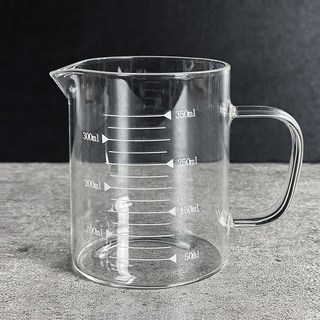 mir 耐熱玻璃手柄燒杯量杯 2入, 單一顏色, 350ml