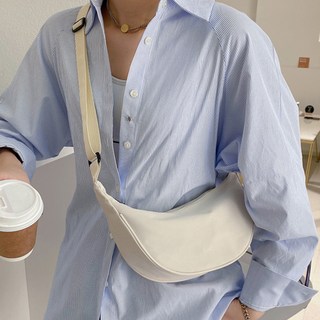 HITORI 迷你半月形斜肩包 x549, 象牙