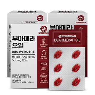 참앤들황토농원 부아메라오일 15g, 3개, 30정
