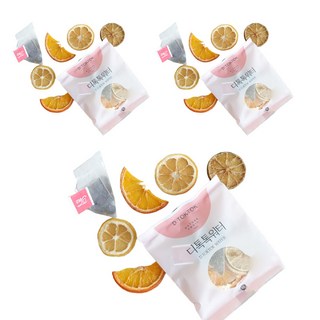 d.toktok 檸檬橘子果乾茶包 袋裝, 18g, 1入, 3個