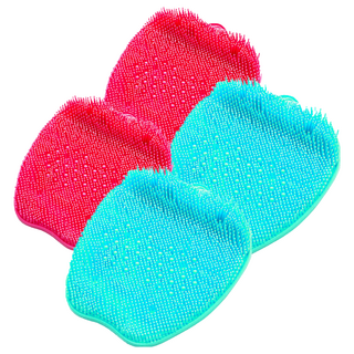 Woni's House 足部清潔足刷 2款, 薄荷綠, 粉紅色, 2套, 2入